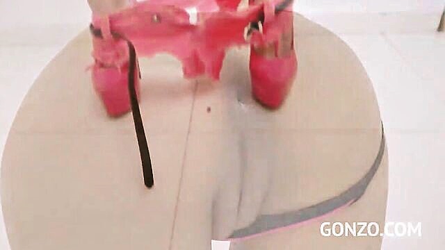 fetish, double penetration, anal - double analfuck makes her scream