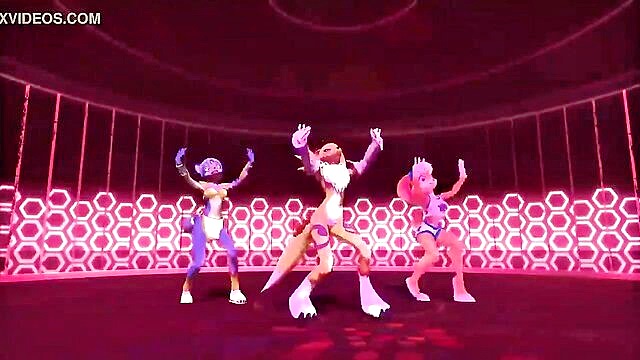 animation, bunny, fox - bunny girls 3d hentai