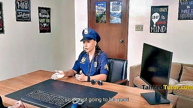 milf, police, mom - breasty cop bangs student