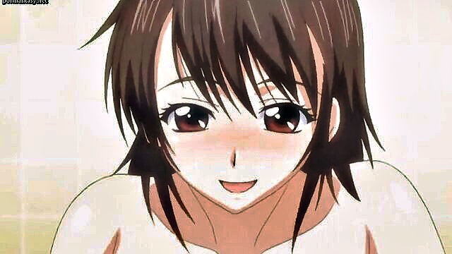 animated, brunettes, hd porn - brunette anime tits