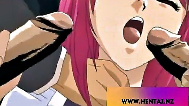 cartoon, maid, colored hair - maid gangbang anime