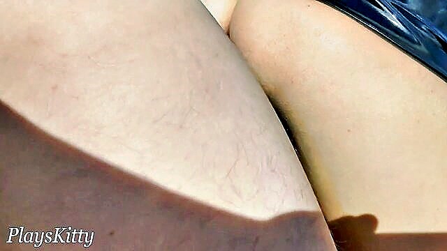 blowjob, babe, cumshot - stepsister leather skirt camping hd