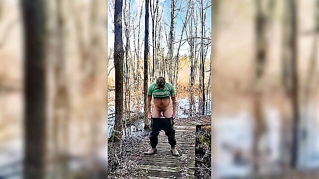 HairyGooner - backwoods bate scene