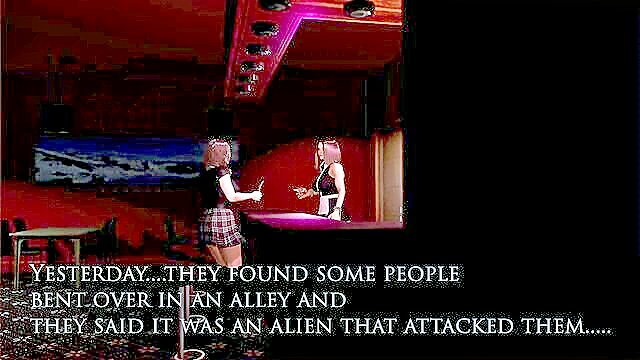 horror, creampie, public sex - busty alien sex
