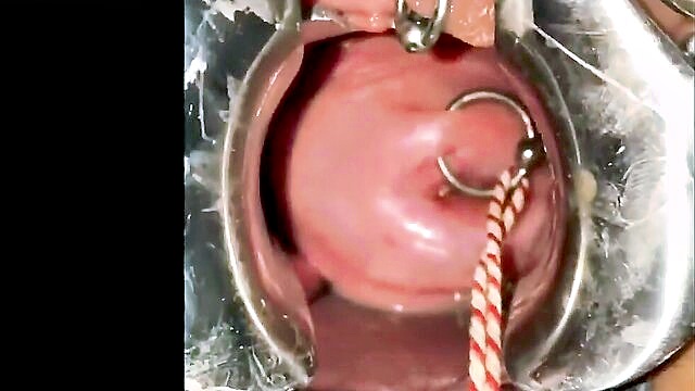 bondage, amateur, pussy torture - cervix sounding sex