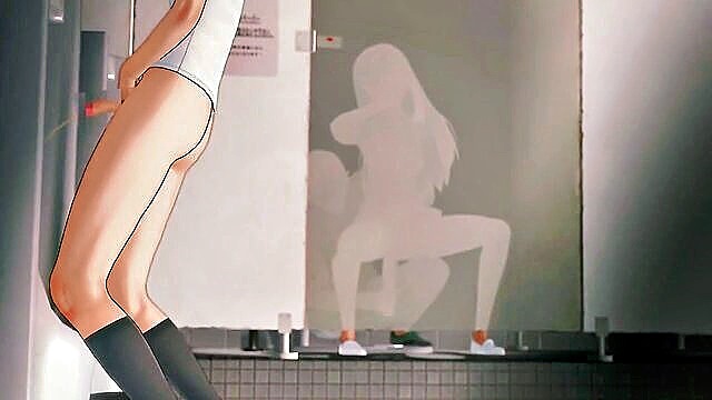 oral invitation, retsuko, dark areola - nagatoro blowjob scene