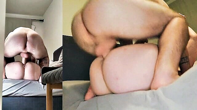 blonde, big cock, amateur - double vision part 2
