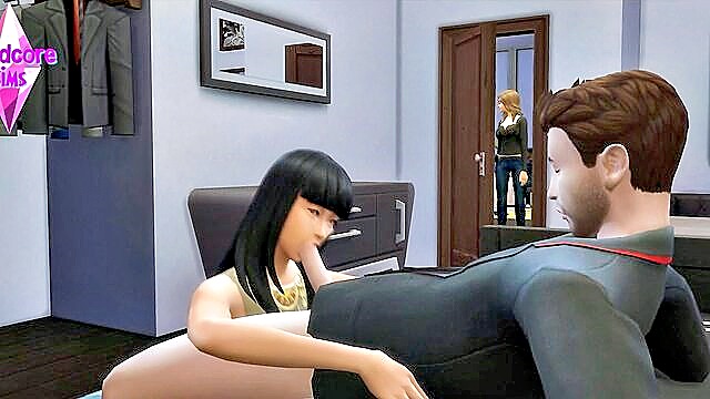 oral invitation, retsuko, dark areola - hardcoresims cuckolding story episode 4