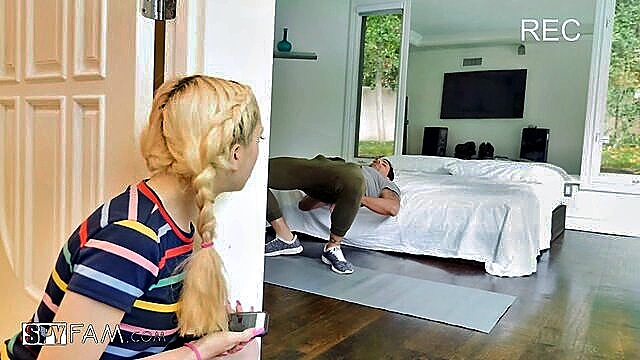 Jane Wilde - stepdaughter seduces stepdad at the gym SpyFam