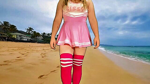 Lucas Nathan King - transgender beach surprise