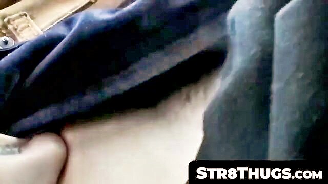 amateur, masturbation, str8thugs - skater guy boner drainage