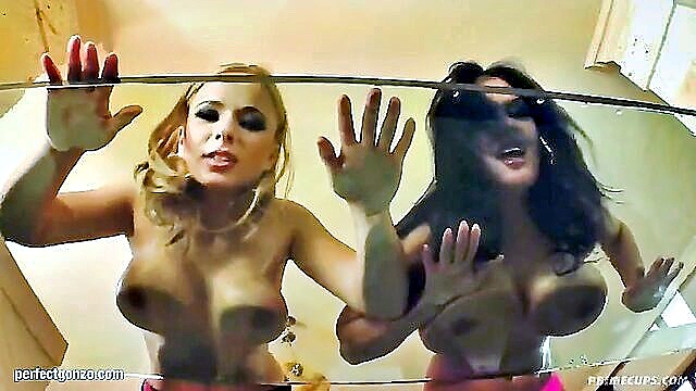 hardcore porn, big tits, boobs porn - georgiana and jasmines big tits scene
