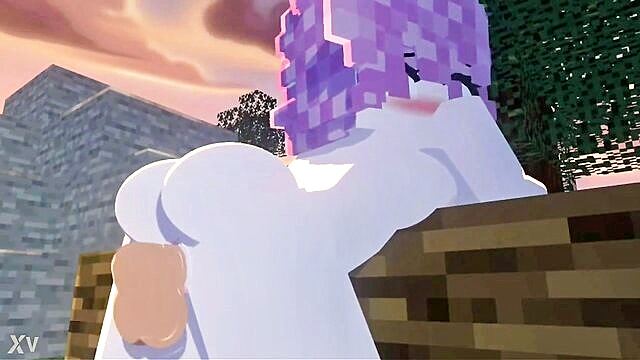 Mizuki - mizukis intense sexual encounter in the minecraft game