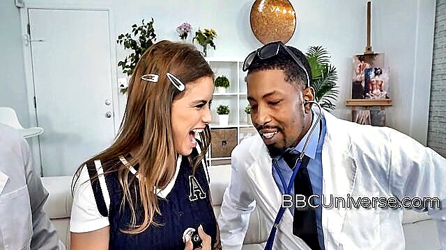 Jesse Pony - black doctor cums with brunette BBCUniverse