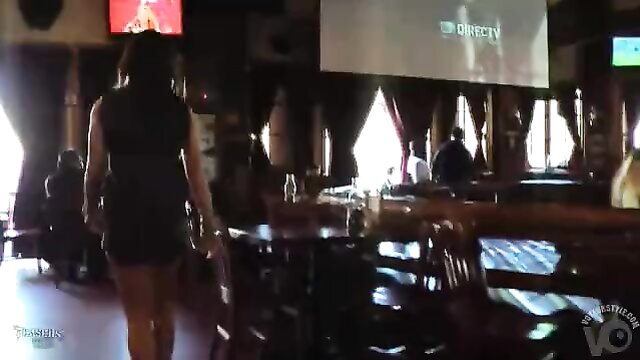 masturbates, restaurant, beauty - girl masturbating in restaurant