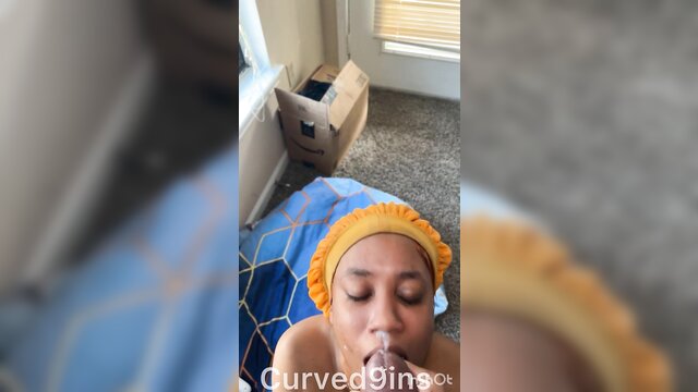cumshot, black sloppy head, cumshot on face - sloppy deepthroat blowjob face تماس