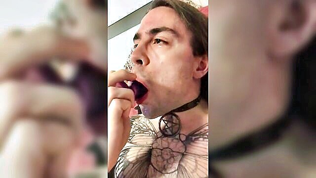 deepthroat anal, gay anal, buttplug - deepthroat plug anal