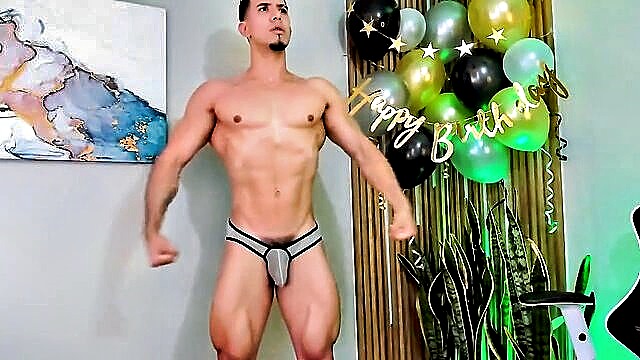 muscle worship, amateur, undies - hot young flex show