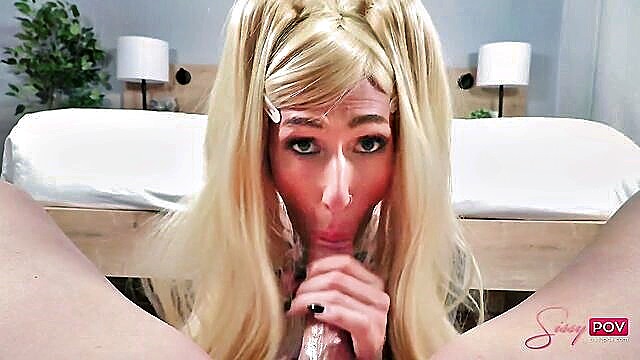 shemale, pov, transsexual - sissy riley wraith snack