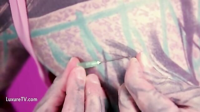 anuskatzz, needles, bondage - bdsm latex anal idols
