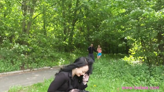 Katana, Alessa Savage - lesbian jogger sex Lesbea