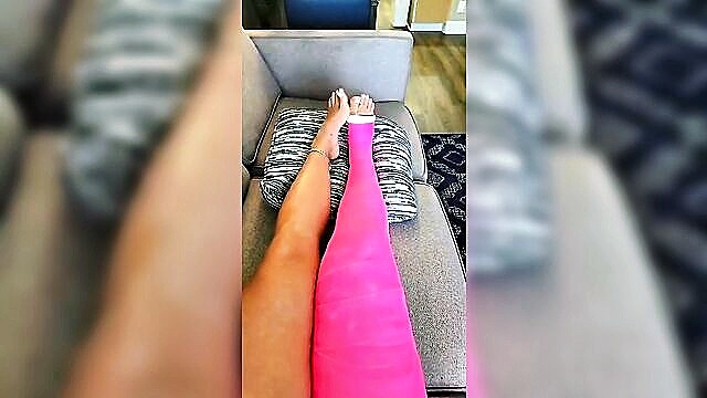 fetish, leg cast, llc - pink llc fetish video