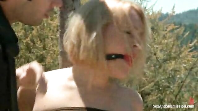 tattoo, bondage, outdoor - krissy lynn threesome