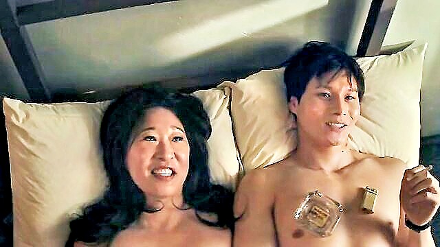 bedroom, bed sex, asian - sandra oh sex scene