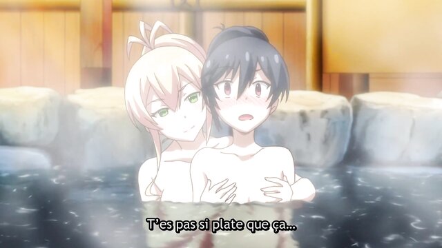 hentai, blowjob, big tits - big tits and squirting a compilation of ecchi anime