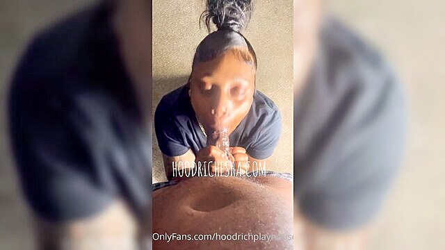 homemade, ebony, onlyfans - onlyfans star elsie gets ghetto in blowjobblowjob video