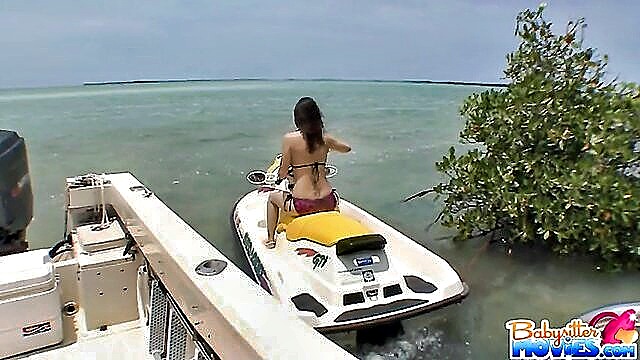 pov, outdoor, public - sexy brunette doggy style
