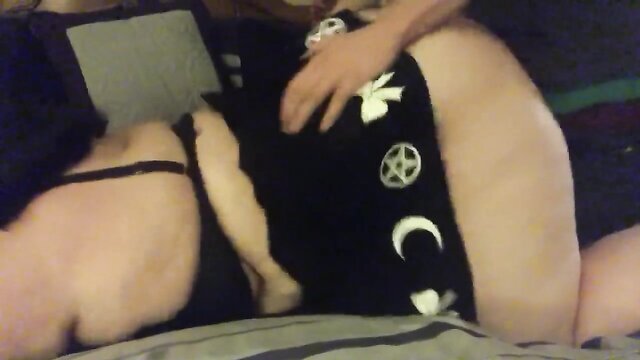 gets fucked, fucked from behind, from behind - goth gets fucked from behind