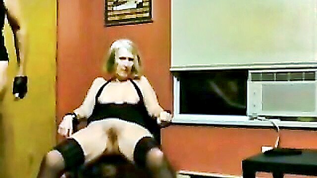 blowjobs, stockings, granny - old granny gets fucked hard