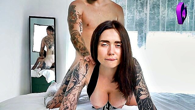 big cock, big tits, amateur - groaning porn with cumshot