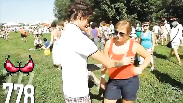 lucky, tits, guy - fondle tits compilation