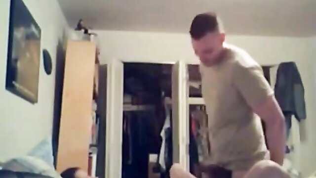 hunk, bareback, amateur - army hunk fucked rough