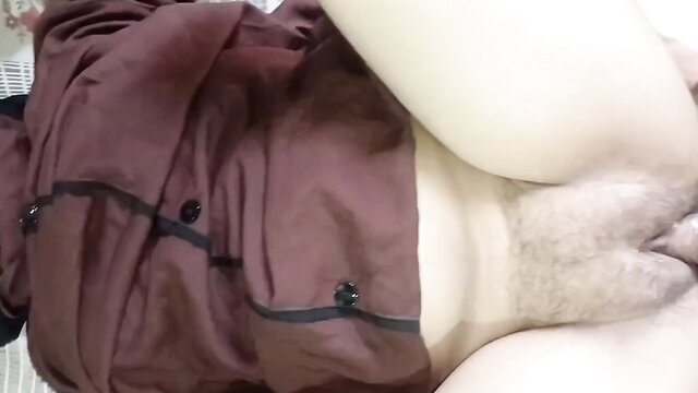 arab, hairy, chubby - hijab wife hotel room pov