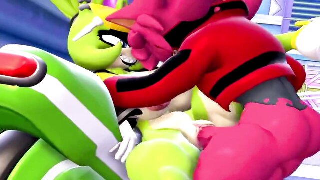 ashi (samurai jack), nekota tsuna (vtuber), amanda ripley (alien isolation) - ace and surge threesome