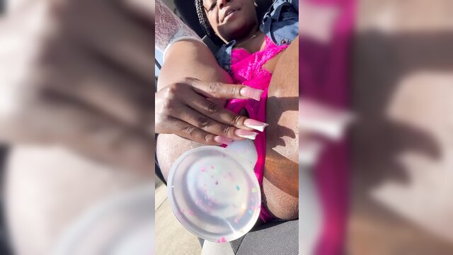 car masturbating, dripping wet pussy, car masturbation - milfanaliz squirting scene