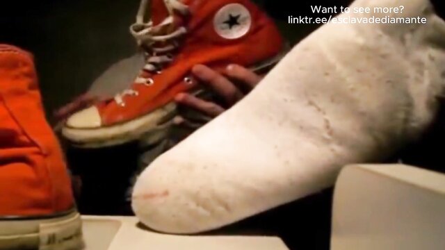 white socks, smelly socks, dirty socks - white sock foot fetish