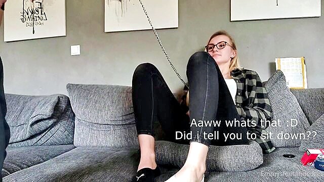 feet, amateur, fetish - female feet fetish and foot licking for a submissive slave