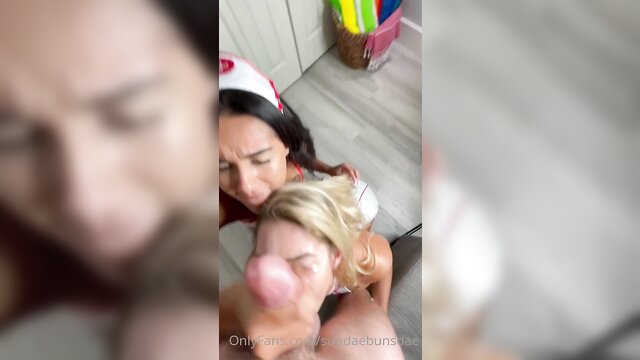 blowjob, amateur, babe - fit babes show off their skills in a blowjob blowjob video