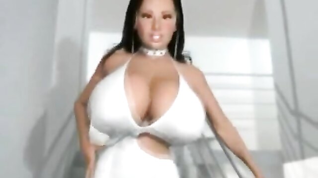 brunette, butt, sexy - 5stacked 3d divas big boobs