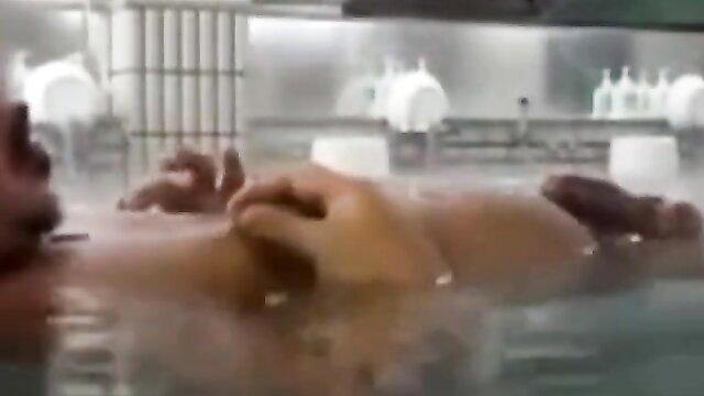bear, asian, amateur - japanese sauna 5 handjob