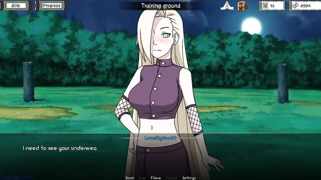 visual-novel, anime, hentai - hinata and mikasa blowjob