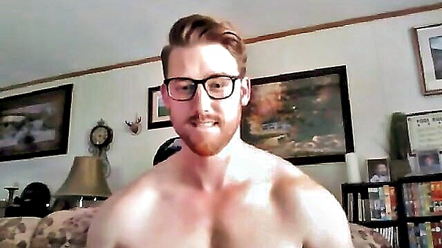 glasses, ginger, redhair - ginger muscle dude