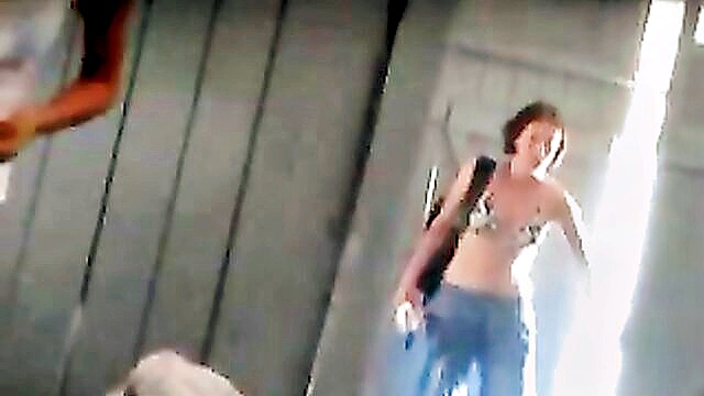 area, changing, bikini - small breasted beauties camel toe scene