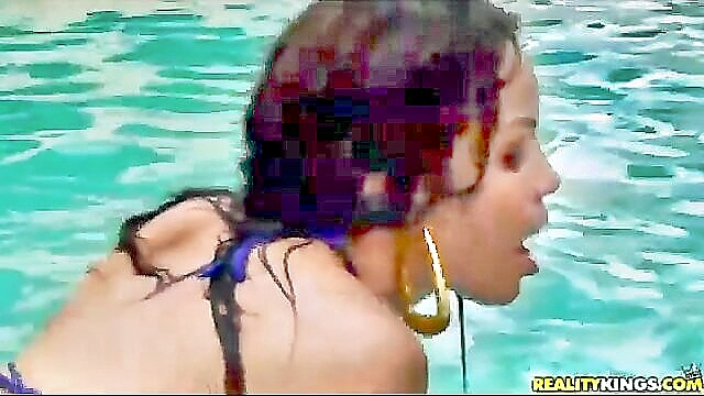 group sex by the pool : 8Th Street Latinas