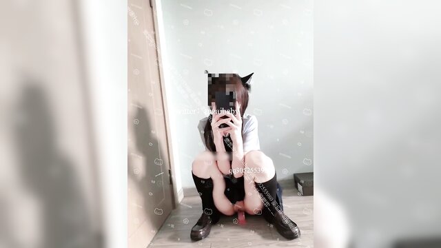 asian, cute, solo - cute asian girl shows off her body in a solo video