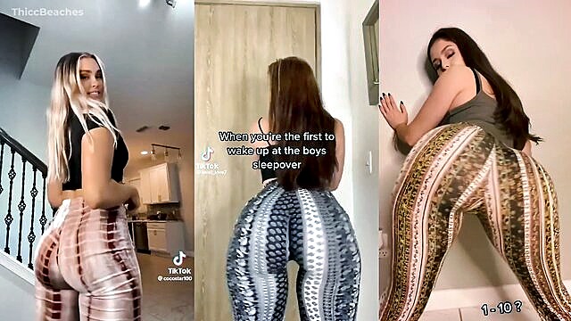 Mia Monroe - amateur babe shows off her curves in a tiktok like video